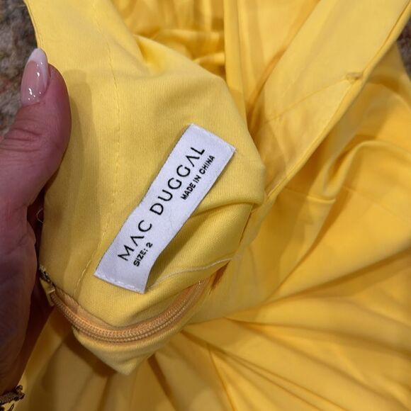 Mac Duggal Rhinestone Encrusted Side Slit Cami Bodycon Gown - Picture 9 of 13